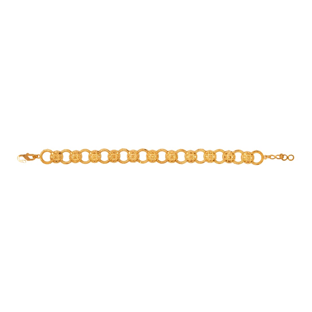 إسوارة فضة مطلية ذهب ST-006